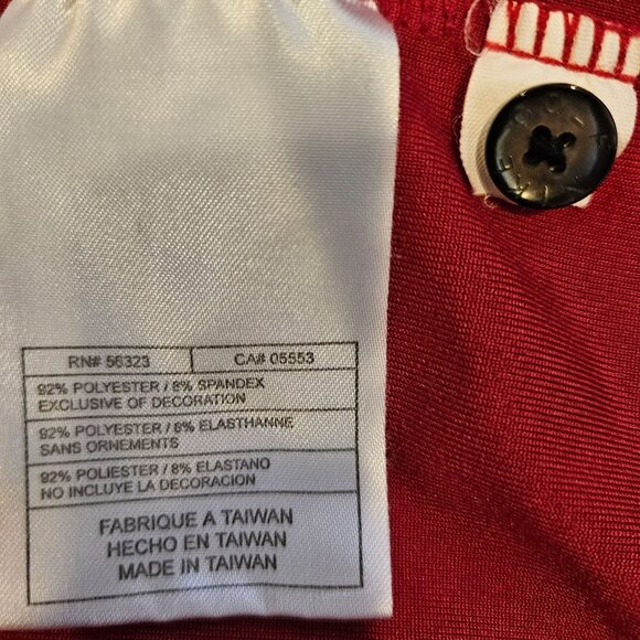 Nike Golf Polo Shirt Mens L Red Black color block Dri-Fit office athletic golf - Picture 10 of 12